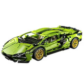 Technical Super Racing Car Building Blocks for Famous Sports Car Model Bricks